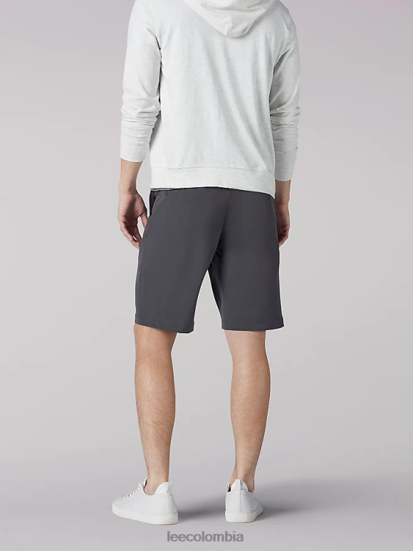 Lee hombres pantalones cortos triflex gris oscuro ropa Z6H6F1071