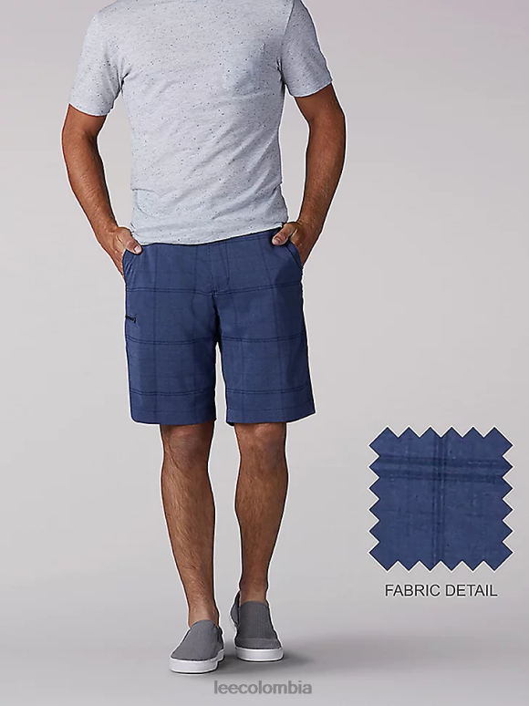 Lee hombres pantalones cortos triflex océano azul ropa Z6H6F1068