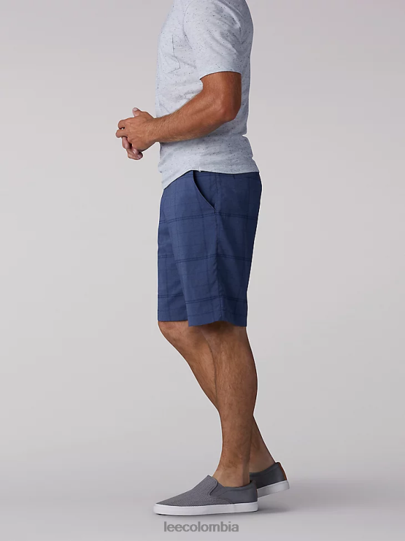 Lee hombres pantalones cortos triflex océano azul ropa Z6H6F1068