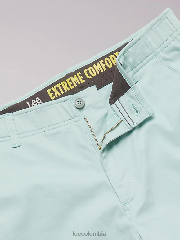 Lee hombres short de frente plano de movimiento extremo Mar verde ropa Z6H6F1081