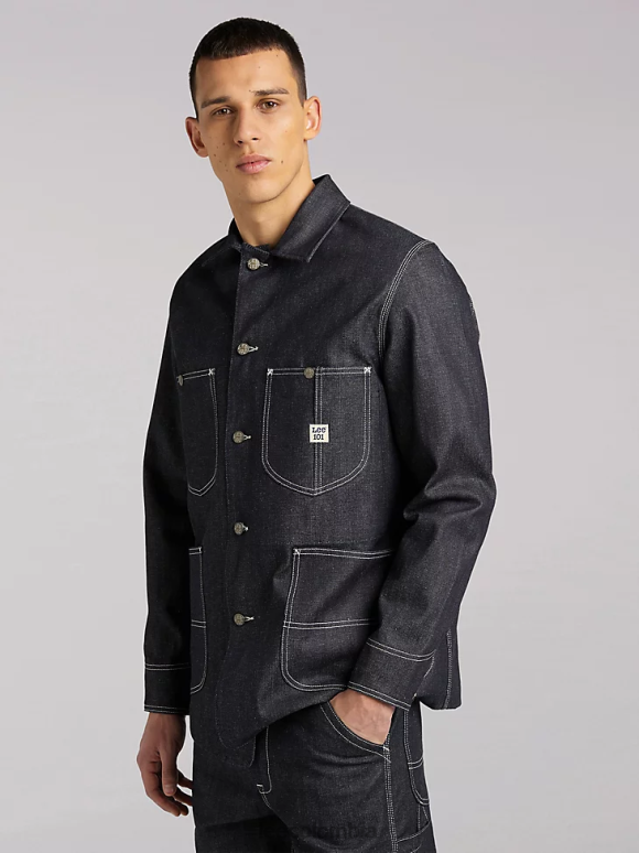 Lee hombres 101 chaqueta estilo locomotora de trabajo de los años 70 seco ropa Z6H6F1130