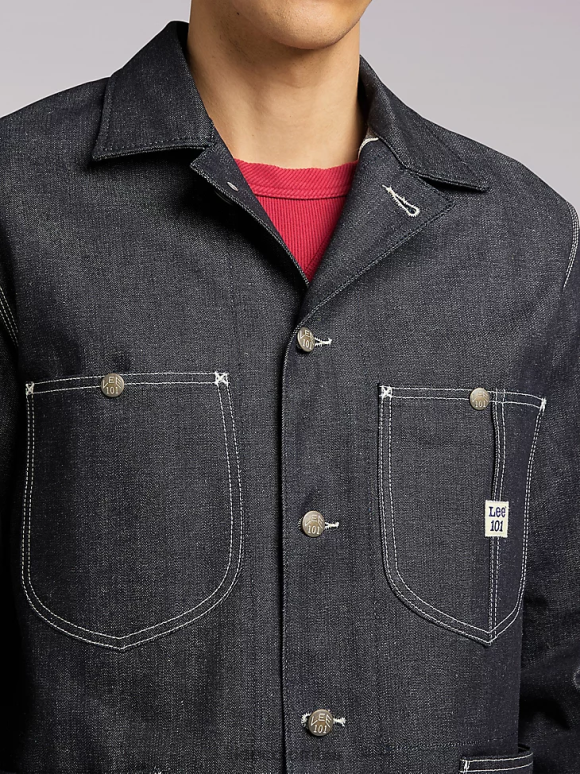 Lee hombres 101 chaqueta estilo locomotora de trabajo de los años 70 seco ropa Z6H6F1130