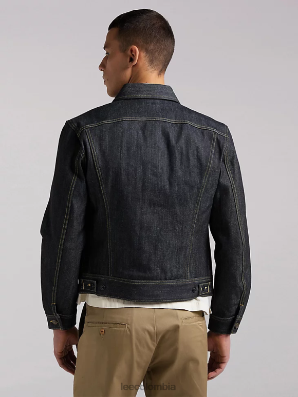 Lee hombres chaqueta de jinete 101 azul originales ropa Z6H6F1126