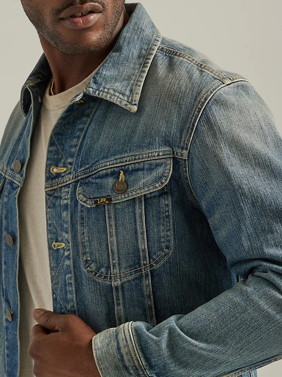 Lee hombres chaqueta de jinete 101 seco - lavado ligero ropa Z6H6F1128