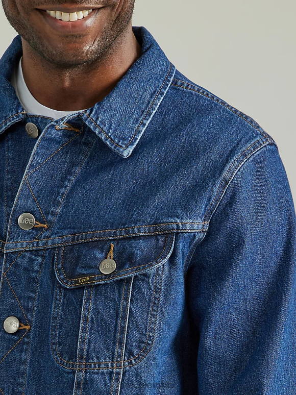 Lee hombres chaqueta de jinete legendaria medio oscuro ropa Z6H6F1118