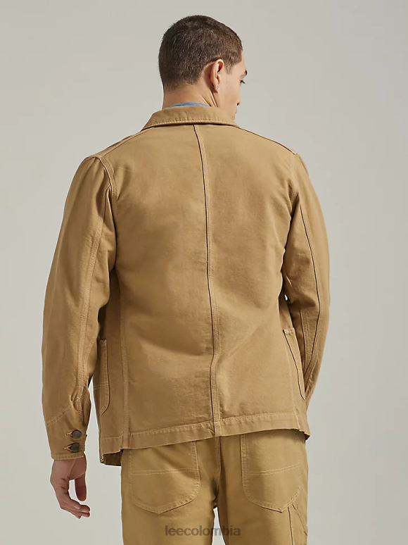 Lee hombres chaqueta de trabajo de lona loco arcilla ropa Z6H6F1119