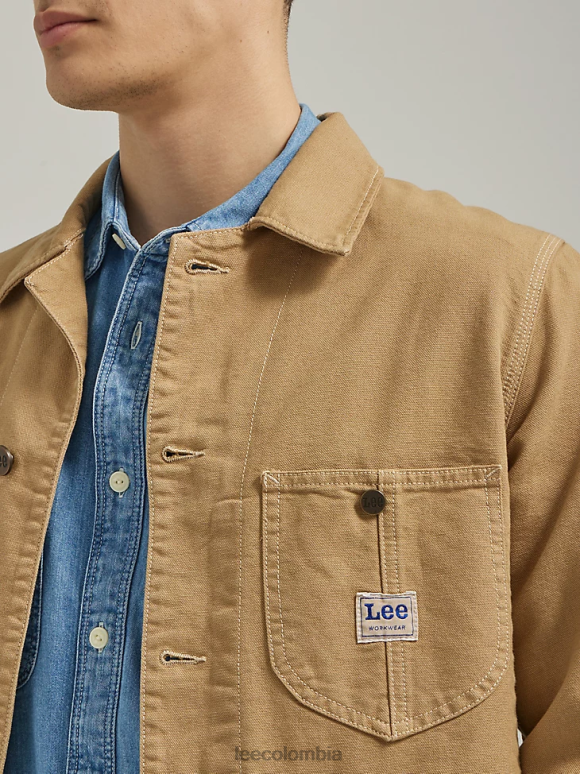 Lee hombres chaqueta de trabajo de lona loco arcilla ropa Z6H6F1119
