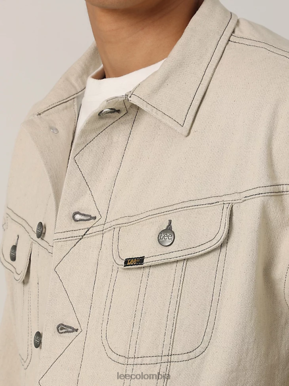 Lee hombres chaqueta estilo ciclista con hombros caídos enjuagar ropa Z6H6F1123