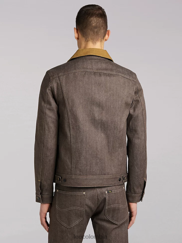 Lee hombres chaqueta jinete tormenta 101 seco - marrón ropa Z6H6F1125