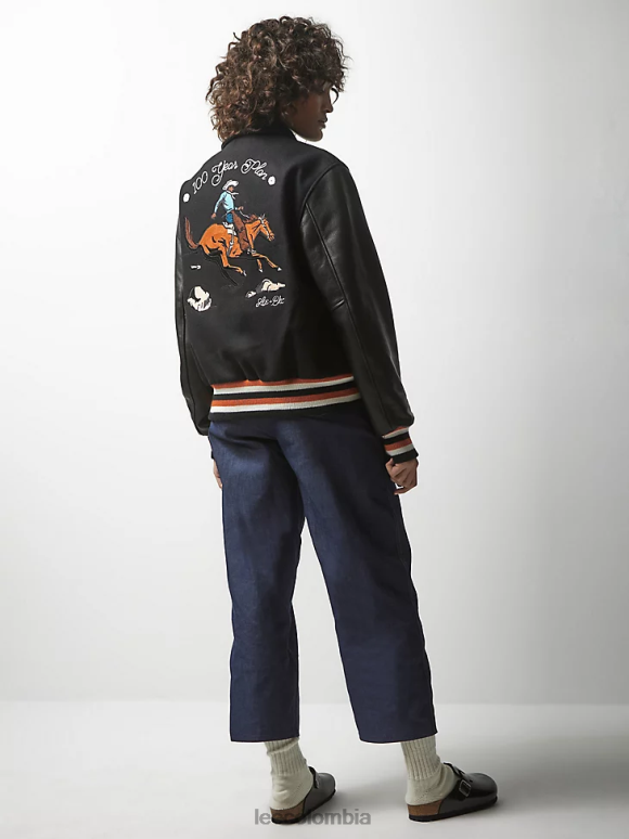 Lee x The Brooklyn Circus hombres Chaqueta de universidad negro ropa Z6H6F1144