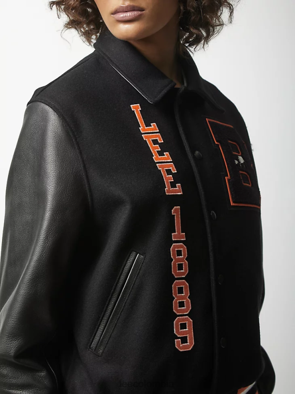 Lee x The Brooklyn Circus hombres Chaqueta de universidad negro ropa Z6H6F1144