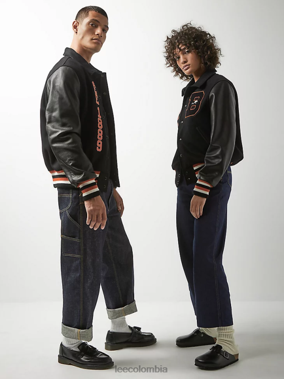 Lee x The Brooklyn Circus hombres Chaqueta de universidad negro ropa Z6H6F1144