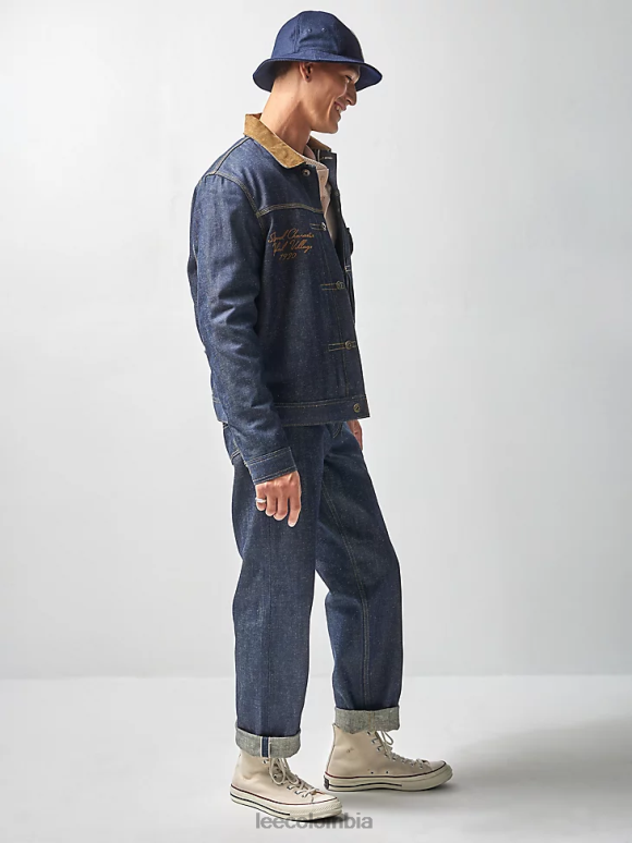 Lee x The Brooklyn Circus hombres chaqueta vaquera años 30 orillo índigo ropa Z6H6F1143
