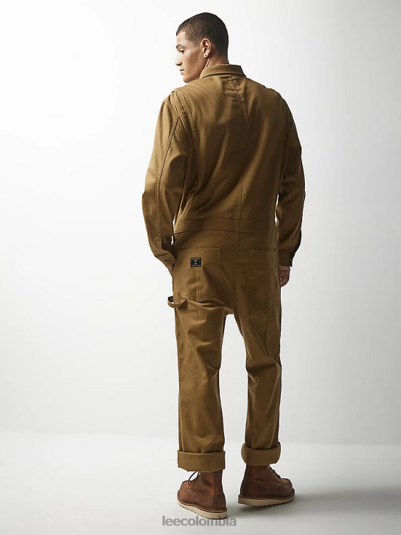 Lee x The Brooklyn Circus hombres Unión plisada en espiga caqui oscuro ropa Z6H6F1154