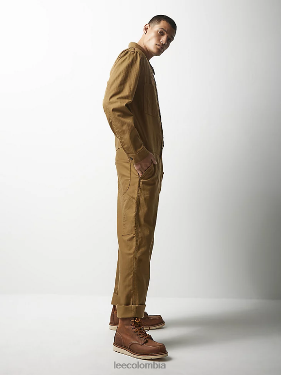 Lee x The Brooklyn Circus hombres Unión plisada en espiga caqui oscuro ropa Z6H6F1154