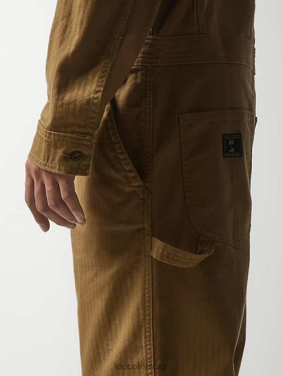 Lee x The Brooklyn Circus hombres Unión plisada en espiga caqui oscuro ropa Z6H6F1154