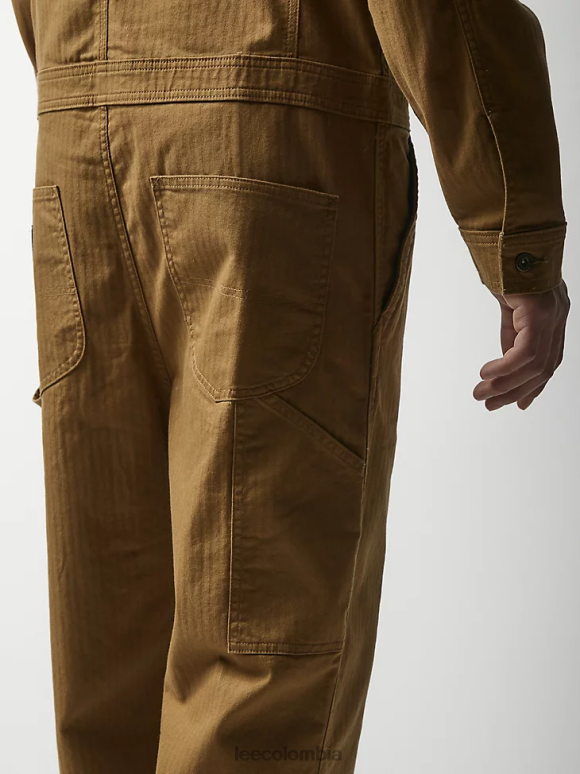 Lee x The Brooklyn Circus hombres Unión plisada en espiga caqui oscuro ropa Z6H6F1154