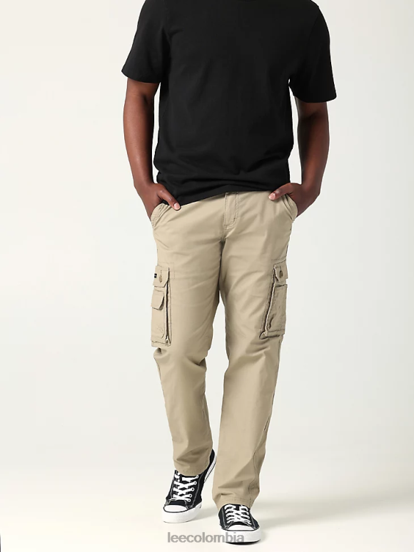 Lee hombres Pantalón cargo Wyoming de ajuste relajado y antidesgarros. caqui kansas ropa Z6H6F805
