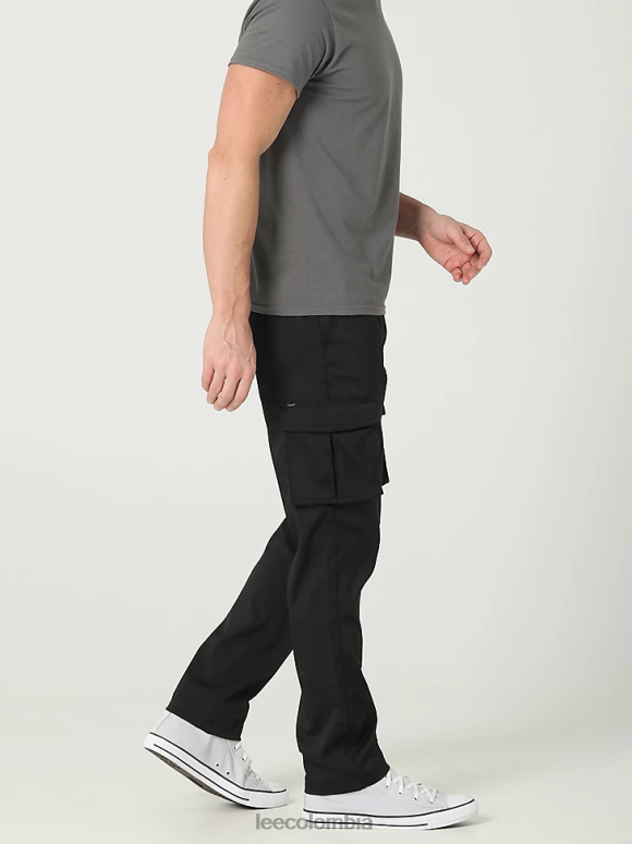 Lee hombres Pantalón cargo sintético Extreme Motion de corte recto negro ropa Z6H6F825