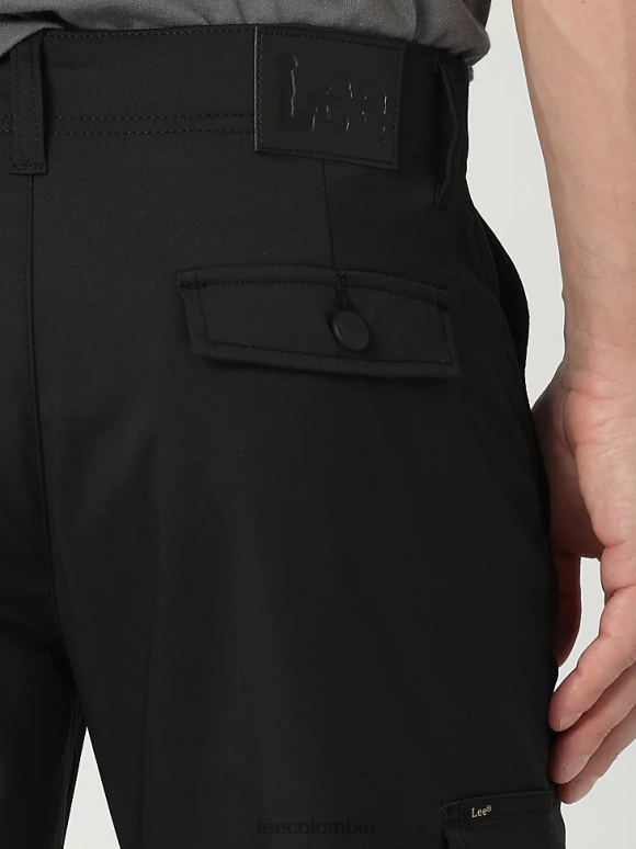 Lee hombres Pantalón cargo sintético Extreme Motion de corte recto negro ropa Z6H6F825