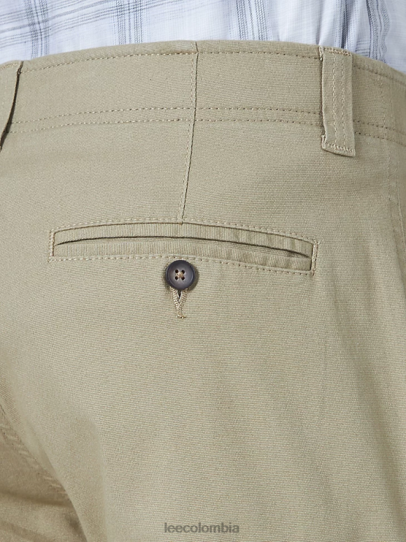 Lee hombres pantalón cargo de ajuste relajado de movimiento extremo caqui británico ropa Z6H6F829