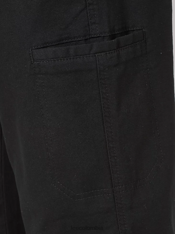 Lee hombres pantalón cargo de ajuste relajado de movimiento extremo negro ropa Z6H6F828