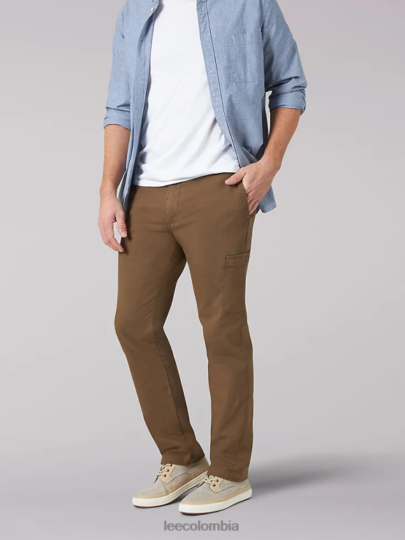 Lee hombres pantalón cargo de ajuste relajado de movimiento extremo teca ropa Z6H6F827