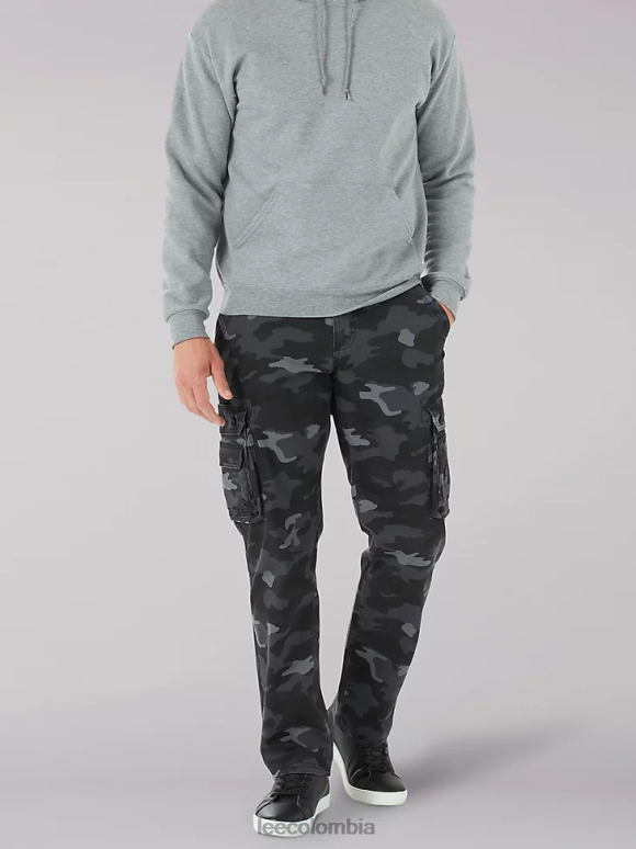 Lee hombres pantalón cargo de sarga de ajuste relajado Wyoming camuflaje grunge ropa Z6H6F798