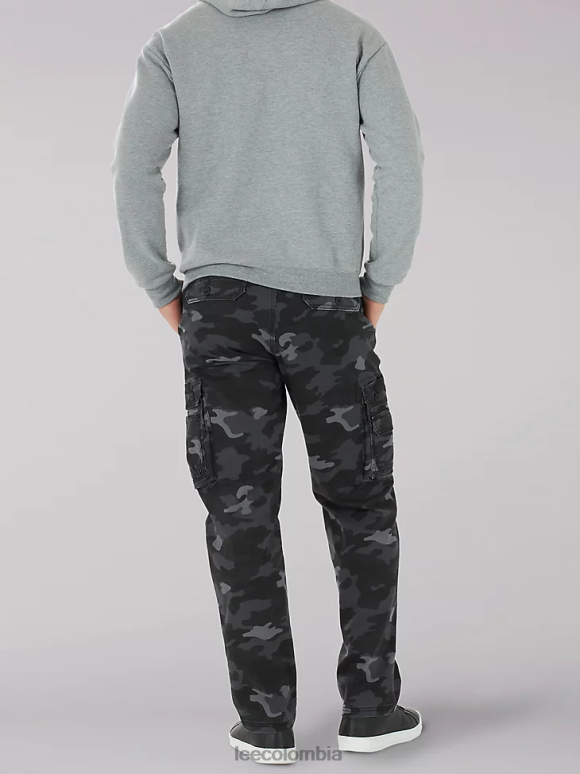 Lee hombres pantalón cargo de sarga de ajuste relajado Wyoming camuflaje grunge ropa Z6H6F798