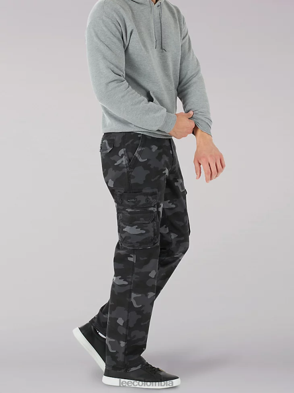 Lee hombres pantalón cargo de sarga de ajuste relajado Wyoming camuflaje grunge ropa Z6H6F798