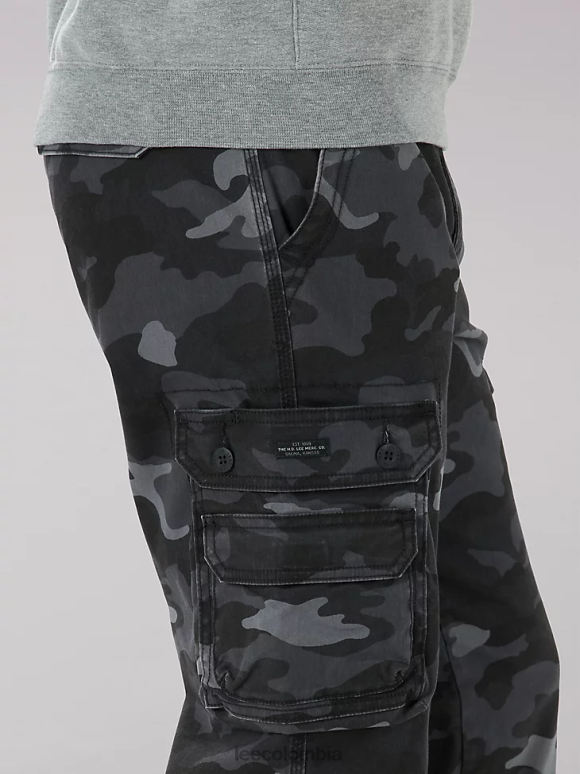 Lee hombres pantalón cargo de sarga de ajuste relajado Wyoming camuflaje grunge ropa Z6H6F798