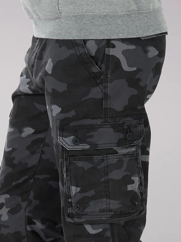 Lee hombres pantalón cargo de sarga de ajuste relajado Wyoming camuflaje grunge ropa Z6H6F798