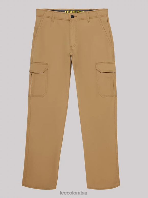 Lee hombres pantalones cargo de sarga de movimiento extremo oscar caqui ropa Z6H6F811