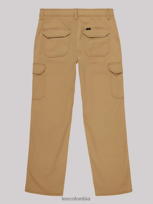 Lee hombres pantalones cargo de sarga de movimiento extremo oscar caqui ropa Z6H6F811