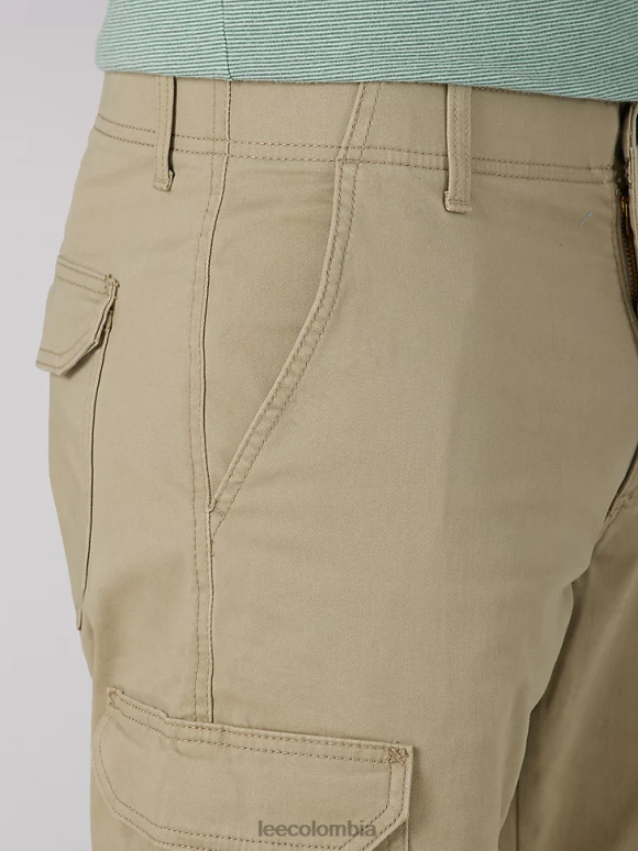 Lee hombres pantalones cargo mvp de corte recto kc caqui ropa Z6H6F816