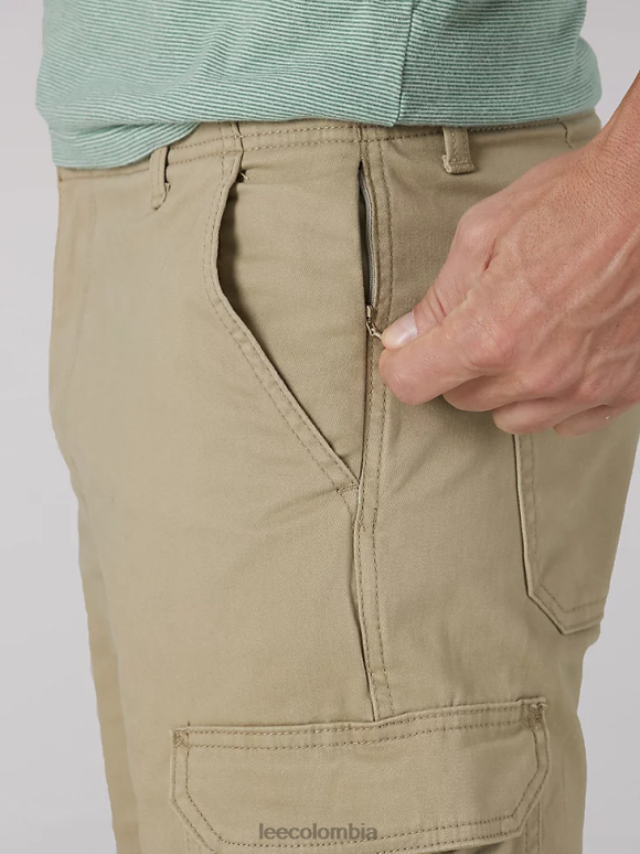 Lee hombres pantalones cargo mvp de corte recto kc caqui ropa Z6H6F816