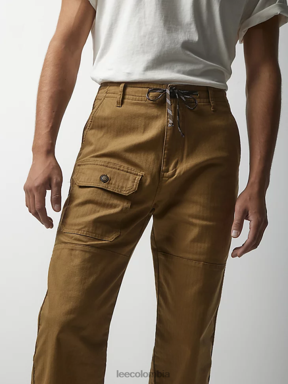 Lee x The Brooklyn Circus hombres pantalón con cordón caqui oscuro ropa Z6H6F833