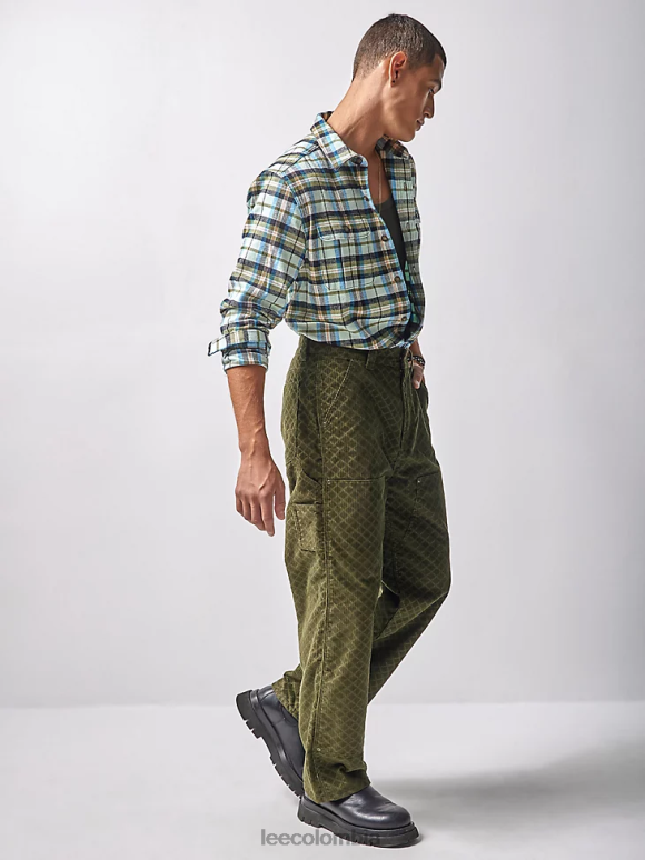 Lee x The Brooklyn Circus hombres pantalón de carpintero de pana col rizada ropa Z6H6F831