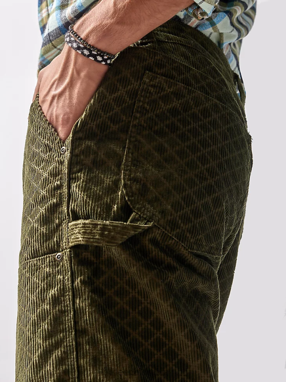 Lee x The Brooklyn Circus hombres pantalón de carpintero de pana col rizada ropa Z6H6F831