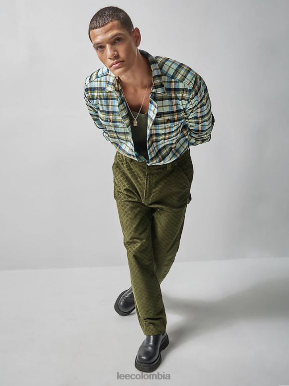 Lee x The Brooklyn Circus hombres pantalón de carpintero de pana col rizada ropa Z6H6F831