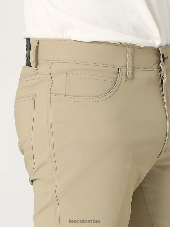 Lee hombres Pantalón sintético de corte slim Extreme Motion caqui kansas ropa Z6H6F705
