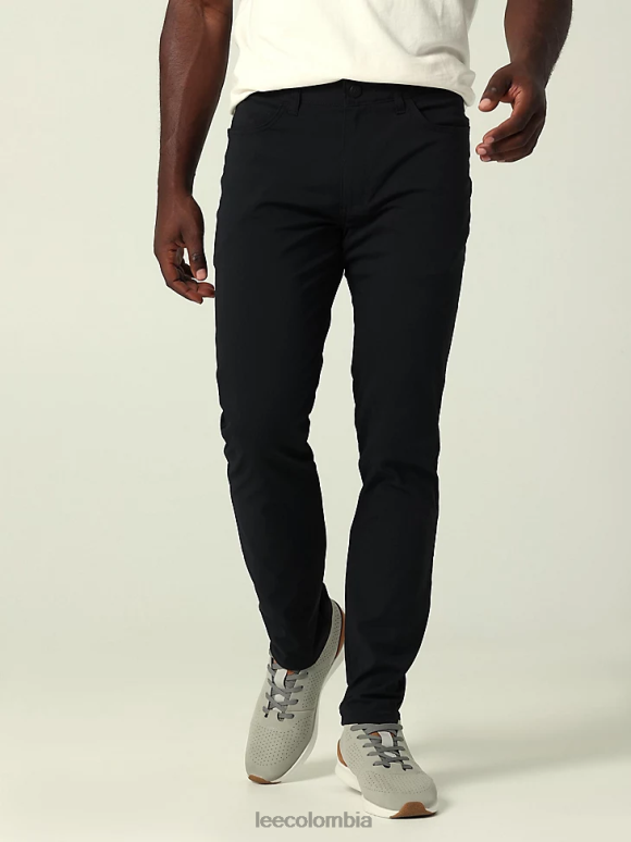 Lee hombres Pantalón sintético de corte slim Extreme Motion negro ropa Z6H6F710