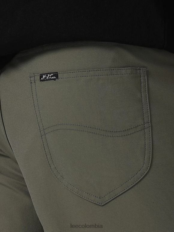 Lee hombres hd pantalones cónicos relajados maverick fuerte verde ropa Z6H6F727