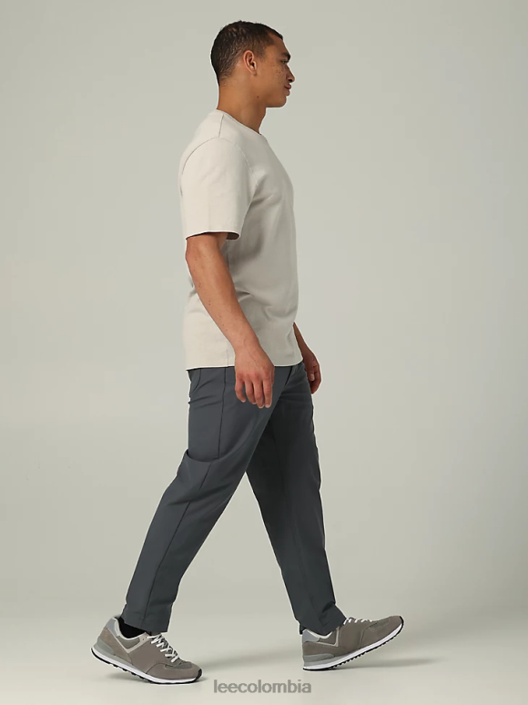 Lee hombres hd pantalones cónicos relajados maverick gris metálico ropa Z6H6F730
