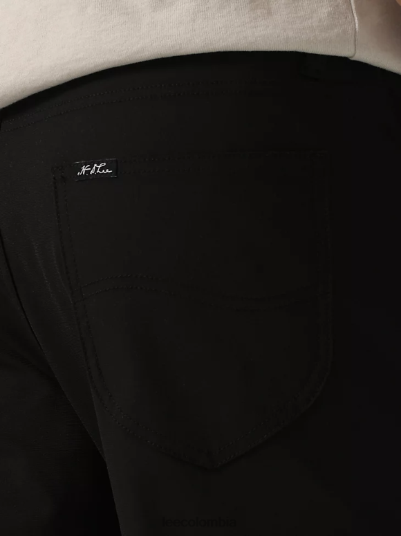 Lee hombres hd pantalones cónicos relajados maverick negro ropa Z6H6F729