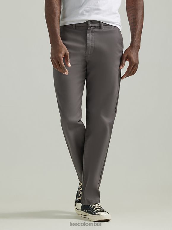 Lee hombres legendario pantalón relajado y recto con parte delantera plana carbón ropa Z6H6F713