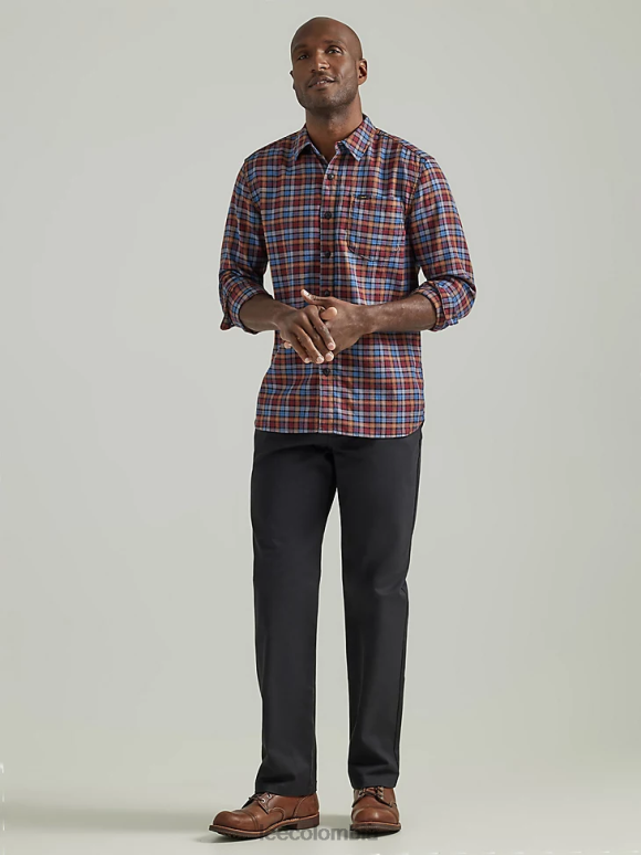 Lee hombres legendario pantalón relajado y recto con parte delantera plana negro ropa Z6H6F712