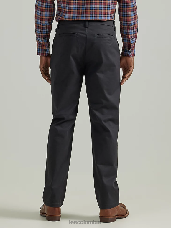 Lee hombres legendario pantalón relajado y recto con parte delantera plana negro ropa Z6H6F712