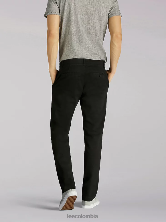 Lee hombres pantalón caqui de corte slim Extreme Motion negro ropa Z6H6F763