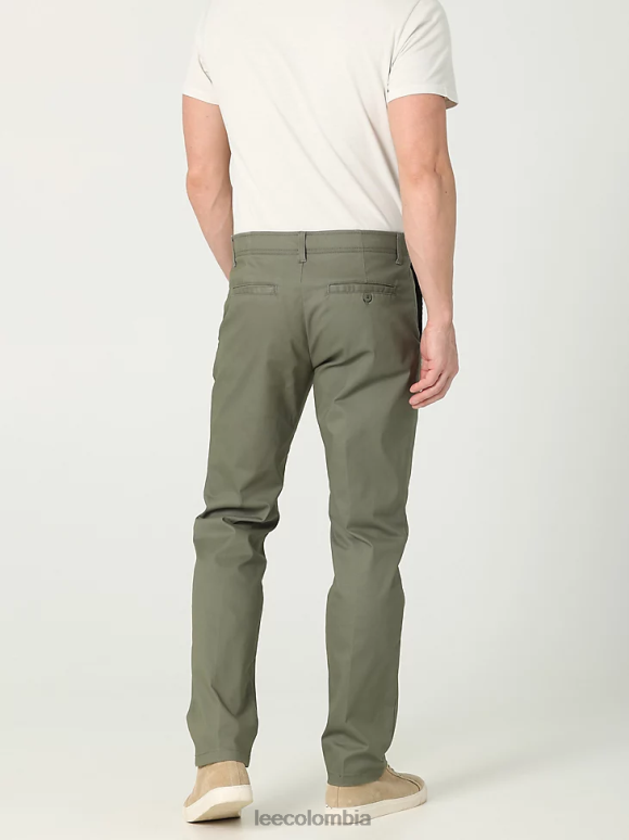 Lee hombres pantalón caqui de corte slim Extreme Motion oliva apagado ropa Z6H6F765
